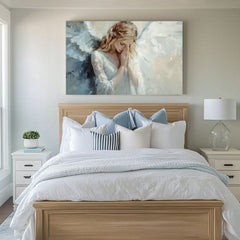 Slike angelov Nebeški dotik | 100 % izvirni akrilni slikarstvo