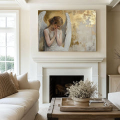 Slike angelov Zlata soba | 100 % izvirni akril poslikan