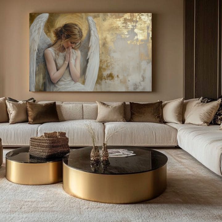 Slike angelov Zlata soba | 100 % izvirni akril poslikan