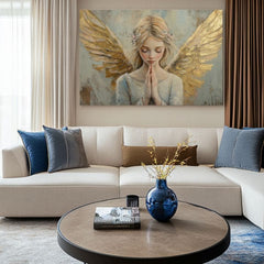 Slike angelov Jutranja molitev | 100 % izvirni akril poslikan