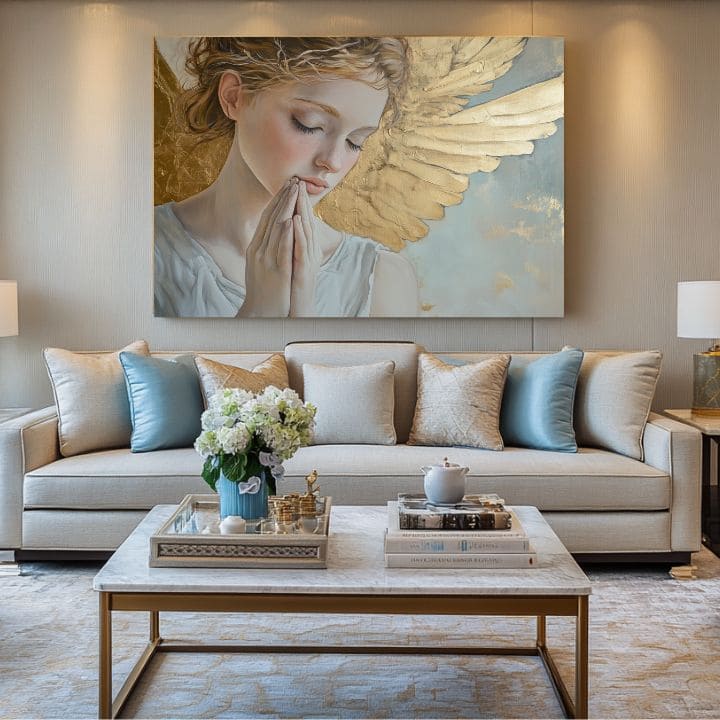 Slike angelov Nebeški zaklad | 100 % izvirni akril poslikan