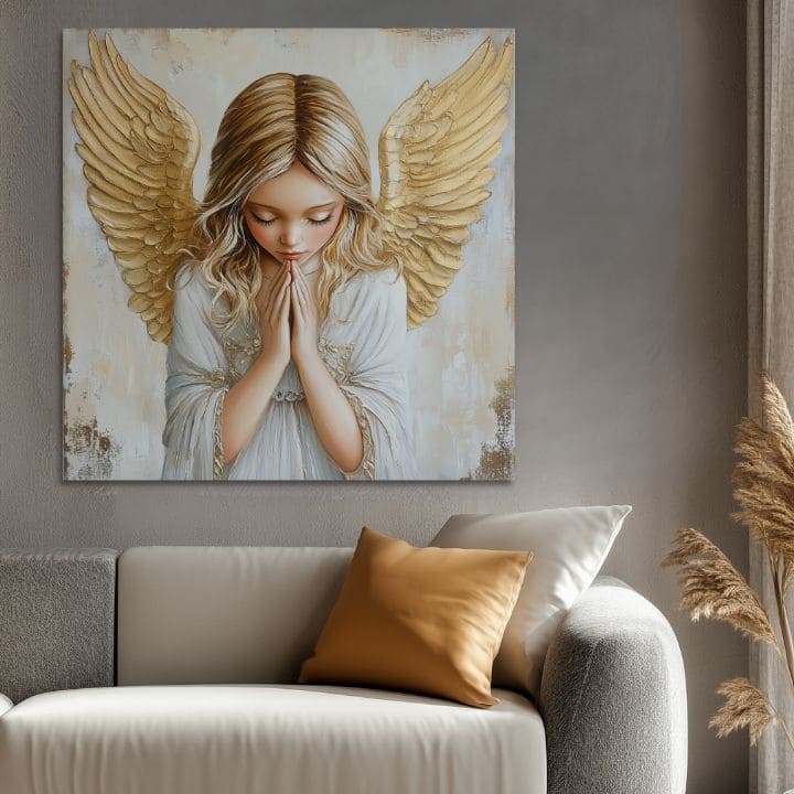 Slike angelov Nebeška harmonija | 100 % izvirni akrilni slikar