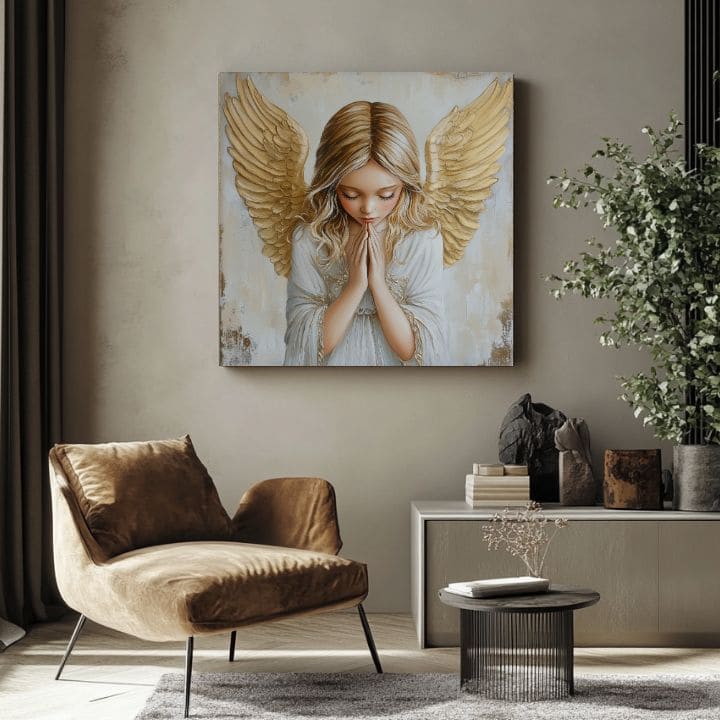 Slike angelov Nebeška harmonija | 100 % izvirni akrilni slikar