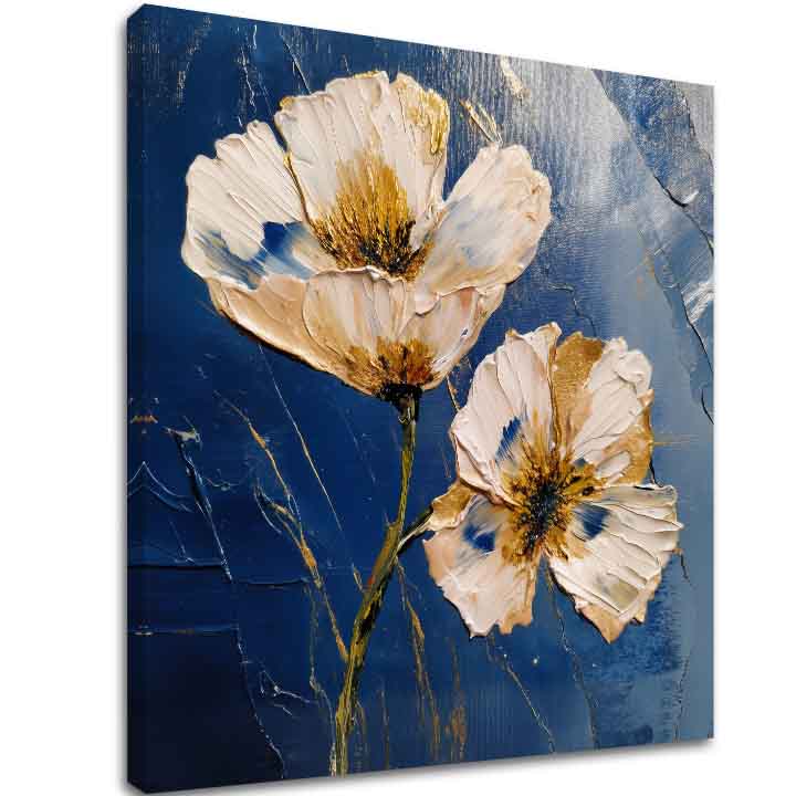 Slika Cvetje MIDNIGHT BLOOM | dokončano z roko umetnika
