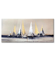 Slike na platnu PREMIUM ART - Jadrnice na morju - slika 3
