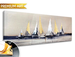 Slike na platnu PREMIUM ART - Jadrnice na morju - slika 2