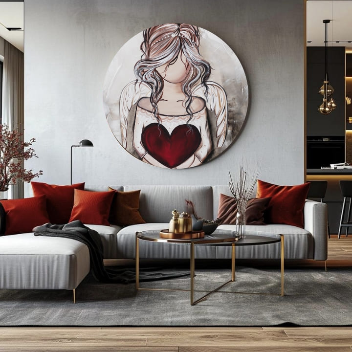 Okrogle slike z akrilom Darilo iz nebes | različne dimenzije