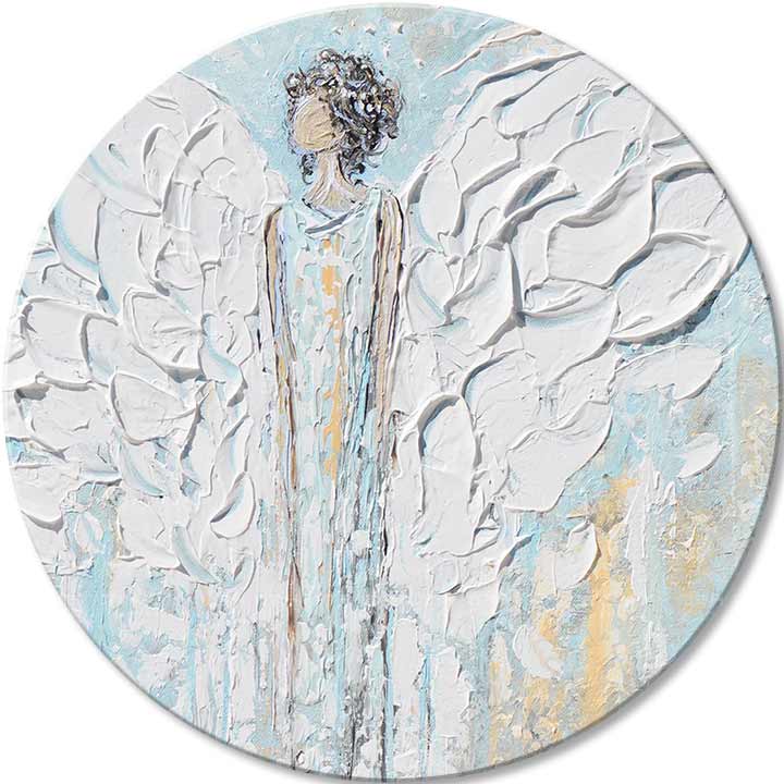 Okrogle slike z akrilom Šepet ljubezni | različne dimenzije