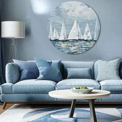 Okrogla poslikana slika Sprostitev na morju | različne dimenzije