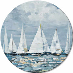 Okrogla poslikana slika Sprostitev na morju | različne dimenzije