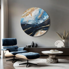 Okroglo poslikano slikarstvo Zvok oceana | različne dimenzije