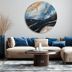 Okroglo poslikano slikarstvo Zvok oceana | različne dimenzije