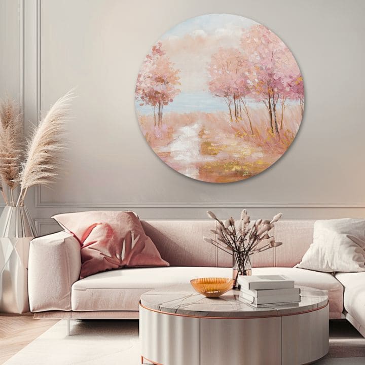 Okrogla naslikana slika Sanjsko življenje | različne dimenzije