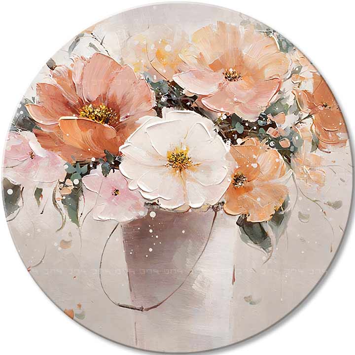 Okrogle slike z akrilom Silent Symphony | različne dimenzije