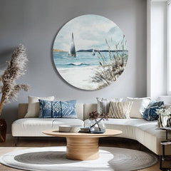 Okrogla poslikana slika Daljno obzorje | različne dimenzije