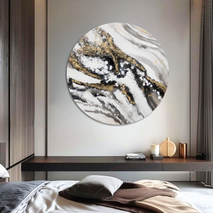 Okrogla poslikana slika Zgodba o Zemlji