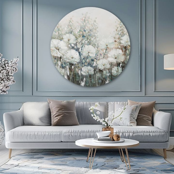 Okrogla poslikana slika Pomladna simfonija | različne dimenzije