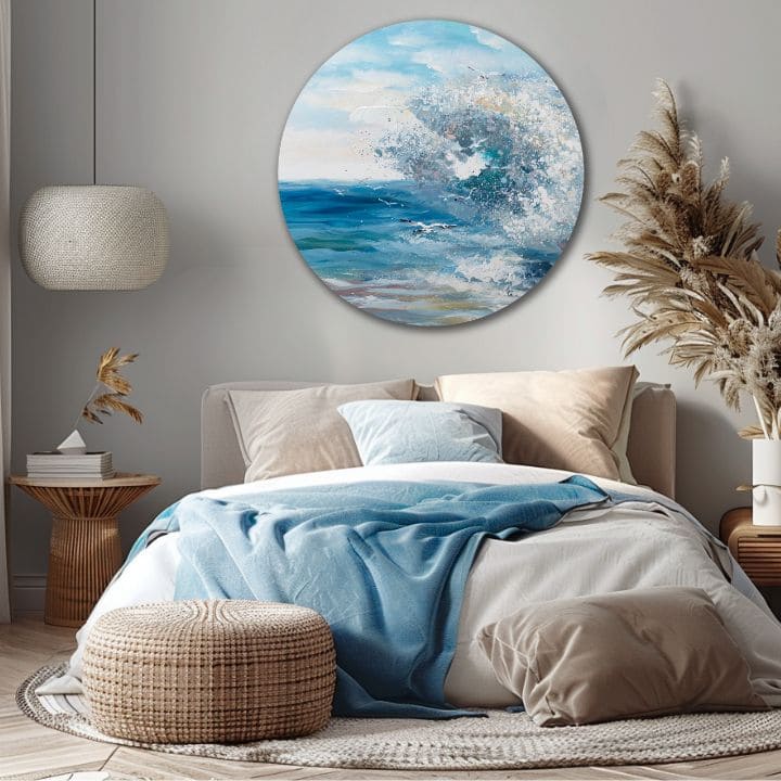 Okrogla poslikana slika Brezkompromisni element | različne dimenzije