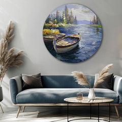 Okrogla poslikana slika Začetek pustolovščine | različne dimenzije