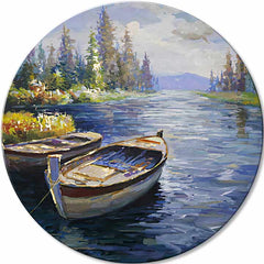 Okrogla poslikana slika Začetek pustolovščine | različne dimenzije