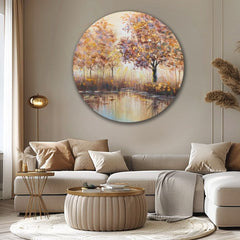 Okrogla poslikana slika Skrito sonce | različne dimenzije