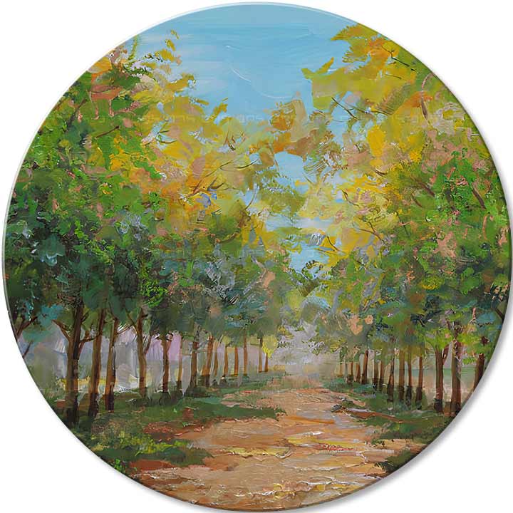 Okrogla poslikana slika Navdih | različne dimenzije