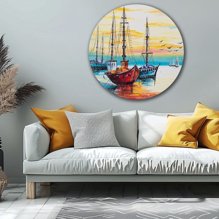 Okrogla poslikana slika Infinite Beauty | različne dimenzije