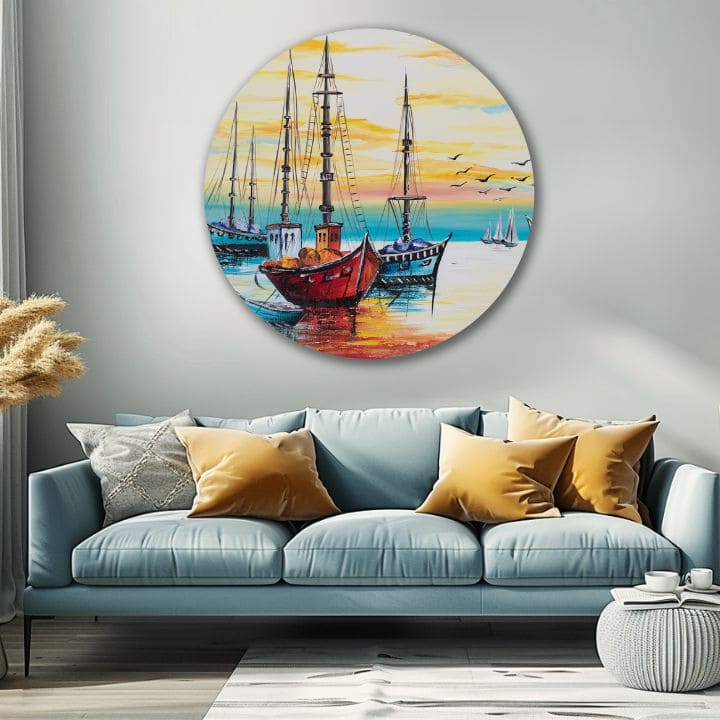 Okrogla poslikana slika Infinite Beauty | različne dimenzije