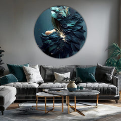 Okrogle slike z akrilom Angel Calling | različne dimenzije