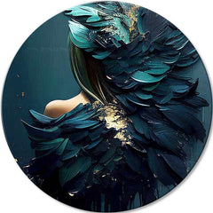 Okrogle slike z akrilom Angel Calling | različne dimenzije