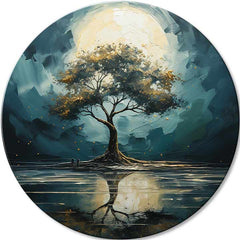 Okrogle slike z akrilom Odsevi narave | različne dimenzije