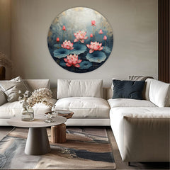 Okrogle slike z akrilom Blossoming Mystery - slika 3