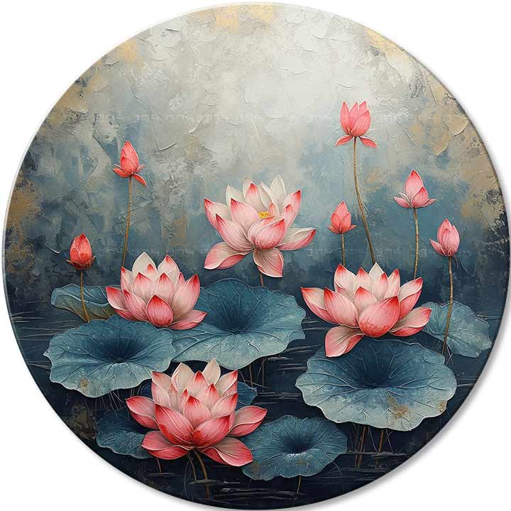 Okrogle slike z akrilom Blossoming Mystery - slika 2