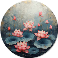 Okrogle slike z akrilom Blossoming Mystery - slika 2