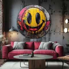 Okrogle slike z akrilom Barve veselja | različne dimenzije