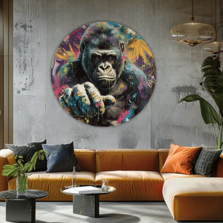 Okrogle slike z akrilom Zgodba v očeh | različne dimenzije