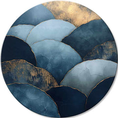 Okrogle slike z akrilom Gorsko zlato | različne dimenzije