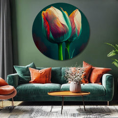 Okrogle slike z akrilom Poročna zaobljuba | različne dimenzije