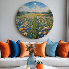 Okrogle slike z akrilom Vonj po cvetju