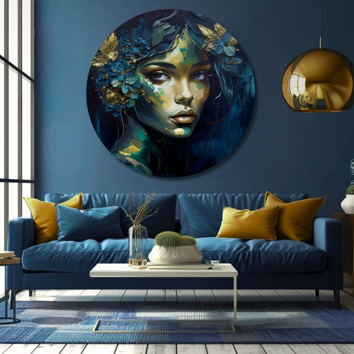 Okrogle slike z akrilom Zgodba o ljubezni | različne dimenzije