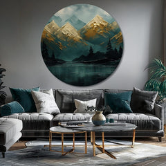 Okrogle slike z akrilom Pozabljeni gozd | različne dimenzije