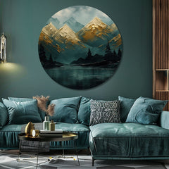 Okrogle slike z akrilom Pozabljeni gozd | različne dimenzije