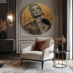 Okrogle slike z akrilom Royal View