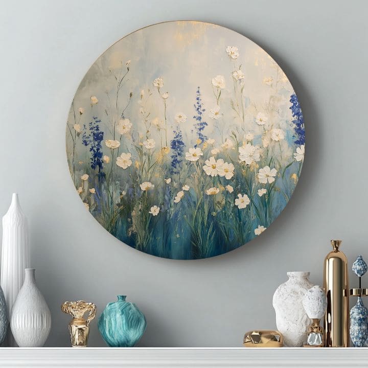 Okrogle slike z akrilom Prava eleganca