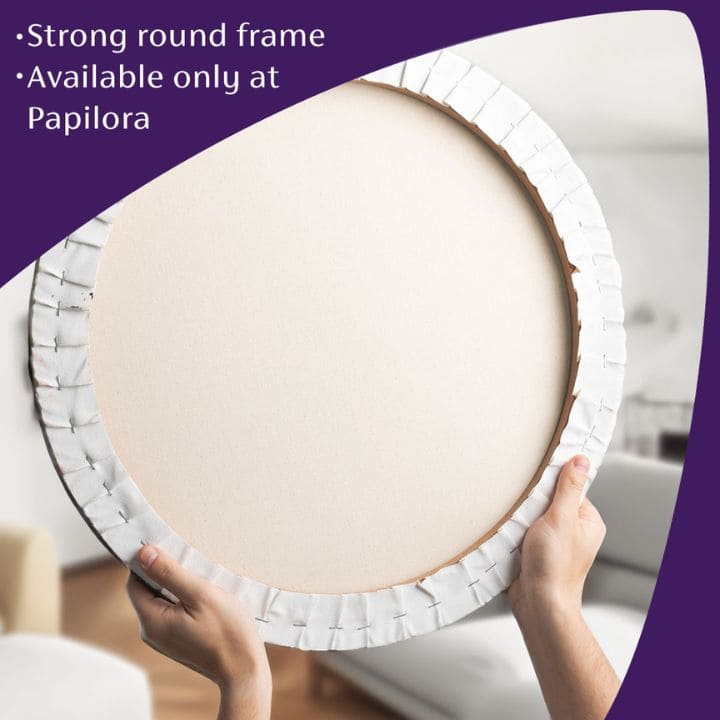 Okrogle slike z akrilom Prava eleganca