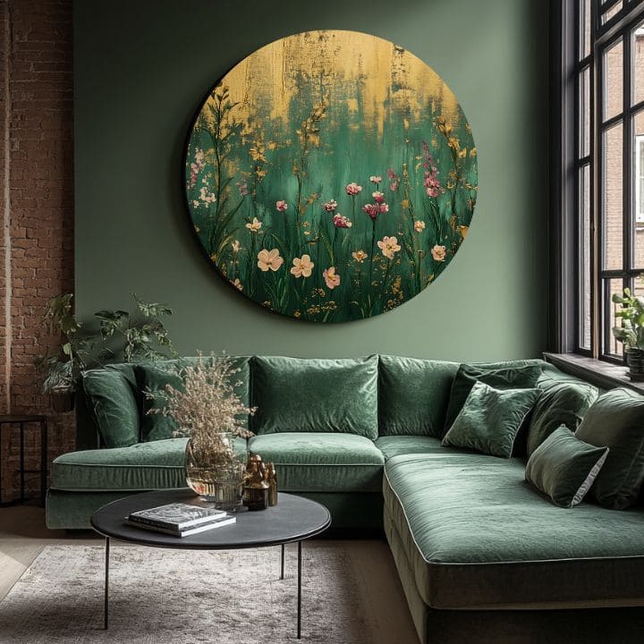 Okrogle slike z akrilom Kraljeva družina