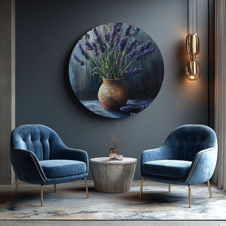 Okrogle slike z akrilom Darilo sivke