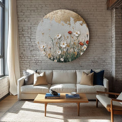 Okrogle slike z akrilom Odsevi sonca