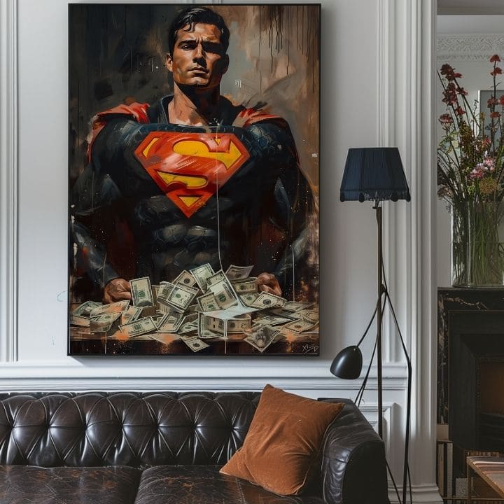Slika SUPERMAN: Money Man | Podrobnosti akrila