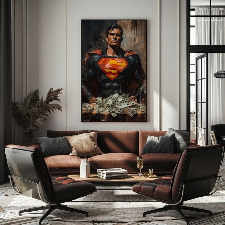 Superman: Money Man Slika | Akrilni detajli